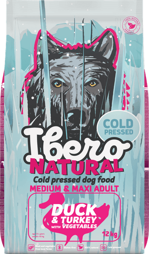 Ibero Cold Pressed Adult Medium & Maxi, 12 kg bag